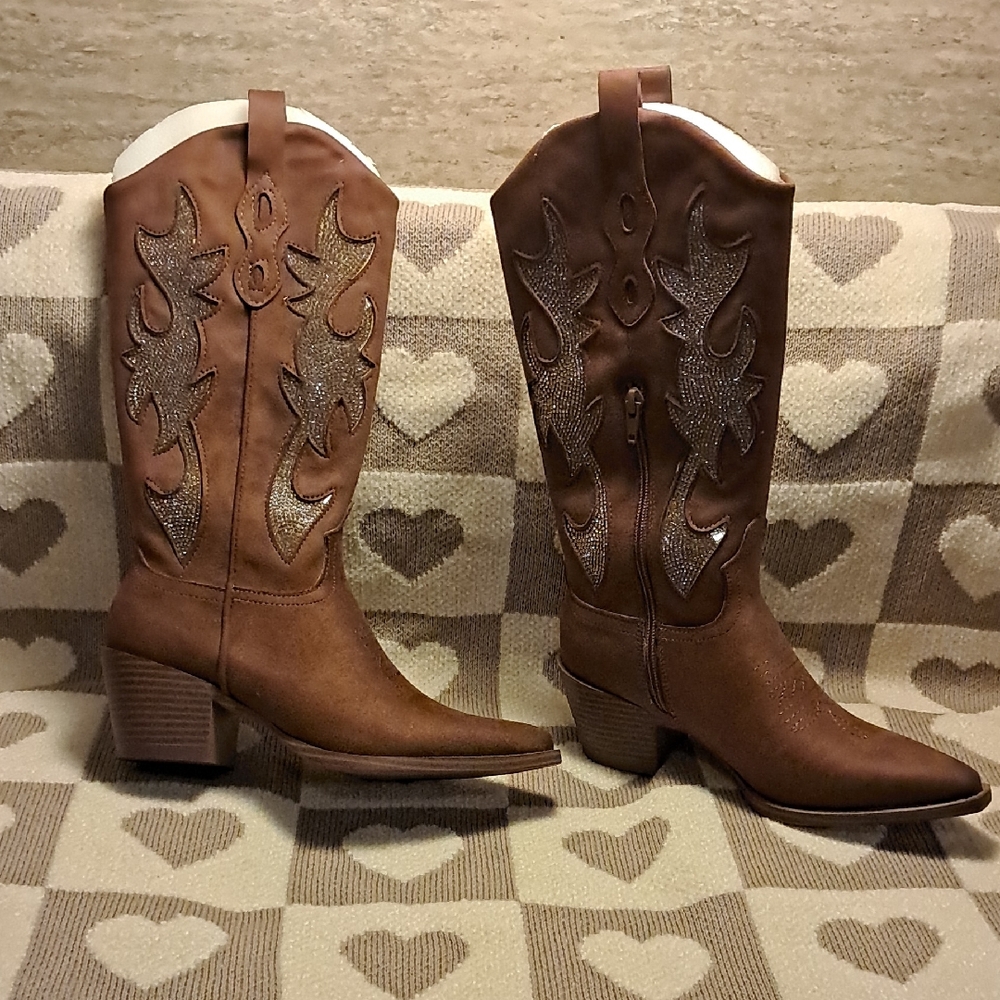 Wild Pair Brown Western Boots